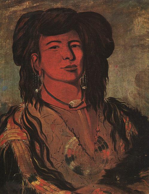 George Catlin The Dakota Chief : One Horn oil painting picture